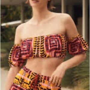 NWT João Incerti for Anthropologie Puff Sleeve Off Shoulder Top ONLY